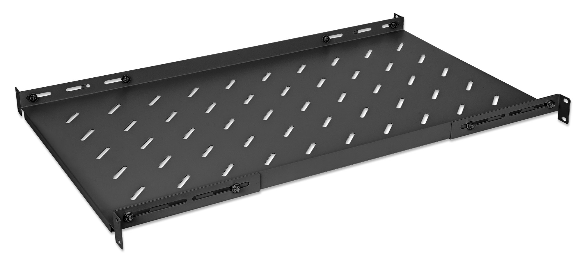 Intellinet                       19in Fixed Shelf 1u 750mm Adjus     -750 To 950mm Max 20kg Black        714716