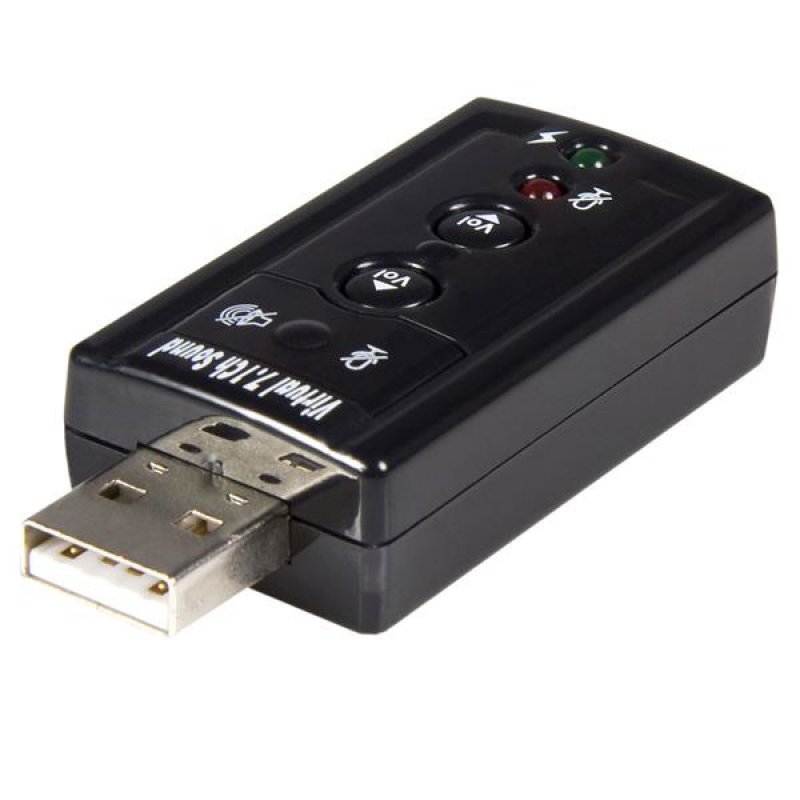 Startech - Io Networking         Virtual 7.1 Usb Stereo Audio        Adapter External Sound Card         Icusbaudio7