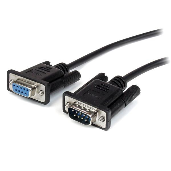 Startech - Cables                Db9 Rs232 Serial Extension Cabl     1m Black Male To Female Cable       Mxt1001mbk
