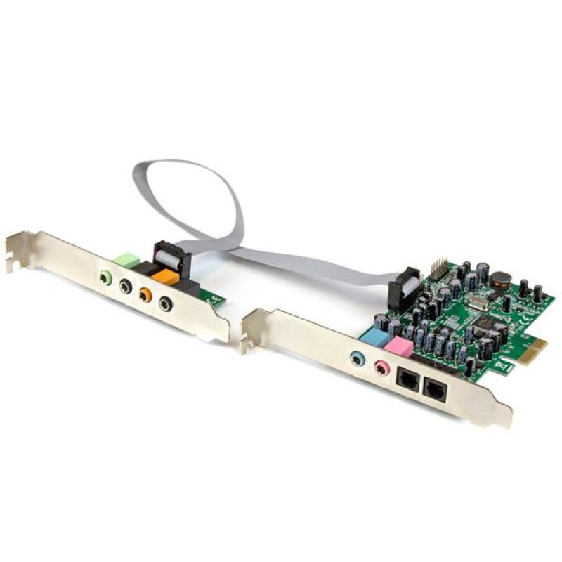 Startech - Io Networking         Pcie 7.1 Channel Surround Sound     Card Spdif Audio Adapter Card       Pexsound7ch