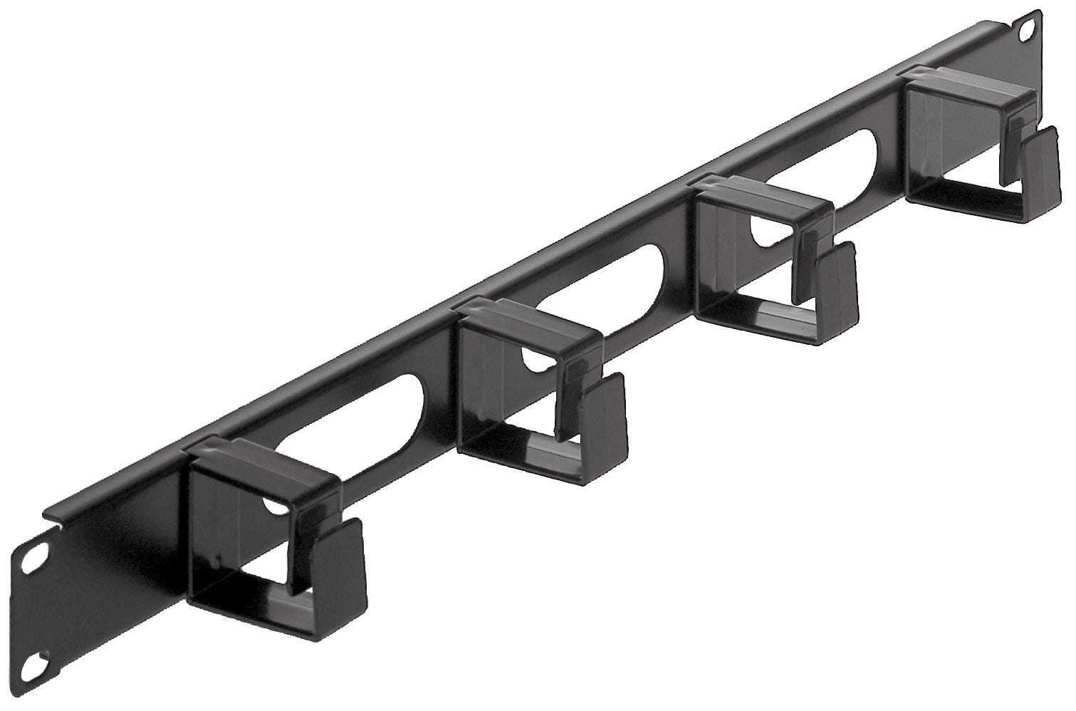 Intellinet                       19in Cable Management Panel 1u-     4 Short Plastic Rings Black         711050