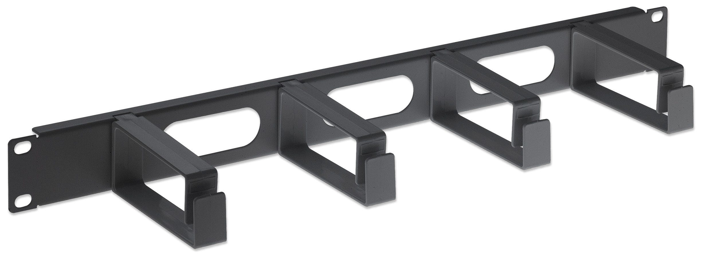 Intellinet                       19in Cable Management Panel 1u-     4 Long Plastic Rings Black          711074