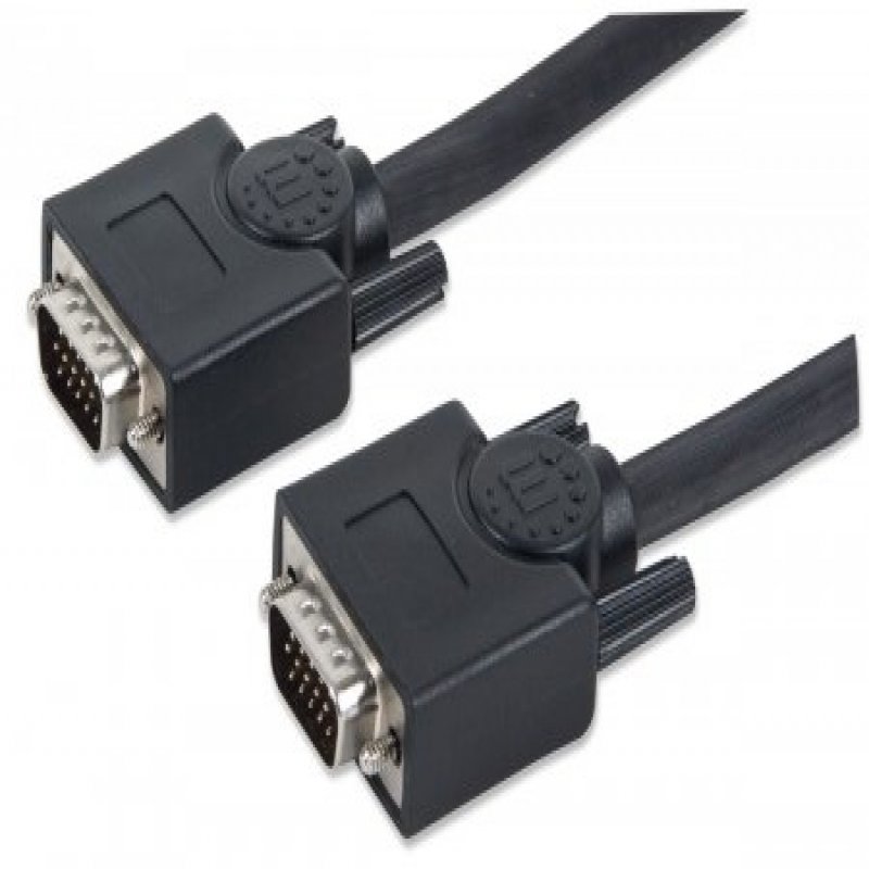 Manhattan                        Svga Monitor Cable 30m-             Male/male Black Polybag             337342