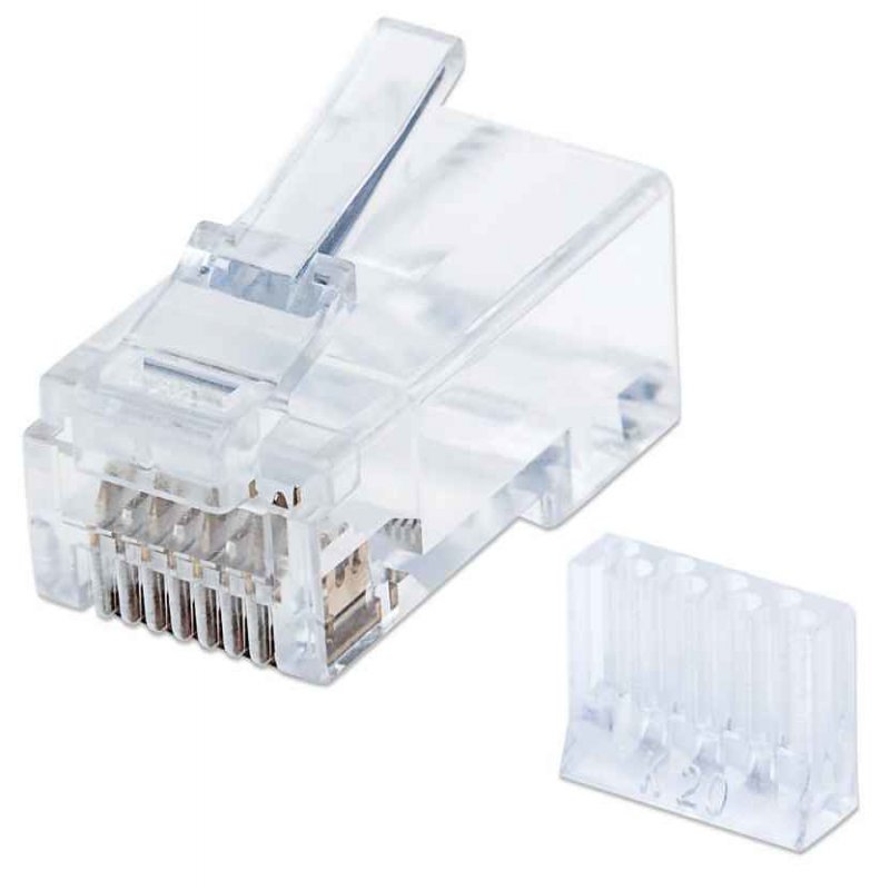 Intellinet                       Cat6 Rj45 Modular Plugs Utp-        Solid Wire 3/prong 90 Pack          790604