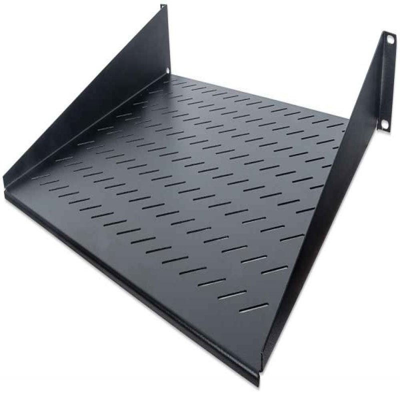 Intellinet                       19in Cantilever Shelf 2u 400mm-     2-point Front Mount Vented Black    712514