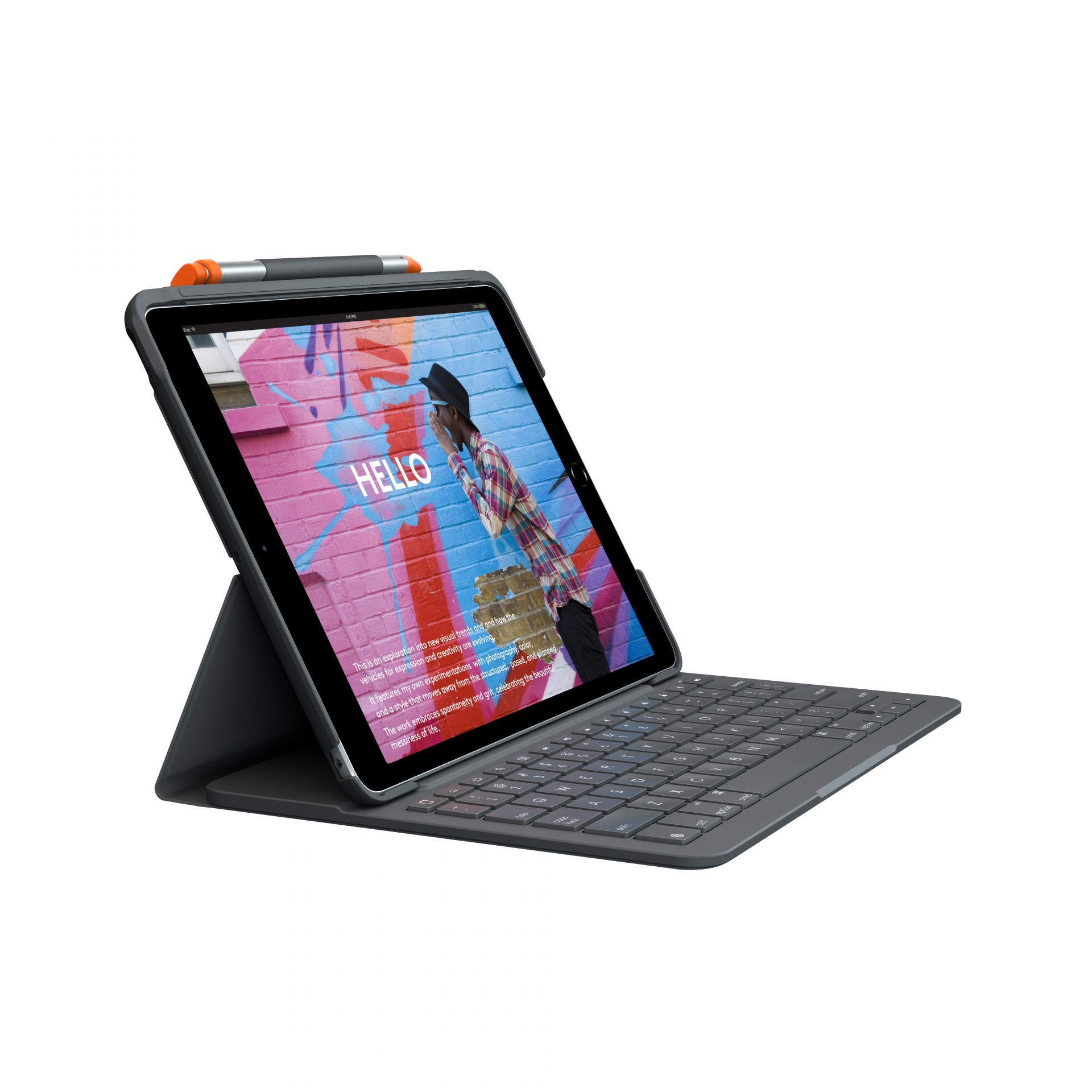 Logitech - Input Devices         Slim Folio For Ipad 7th And 8th     Generation Graphite - Uk Intnl      920-009480