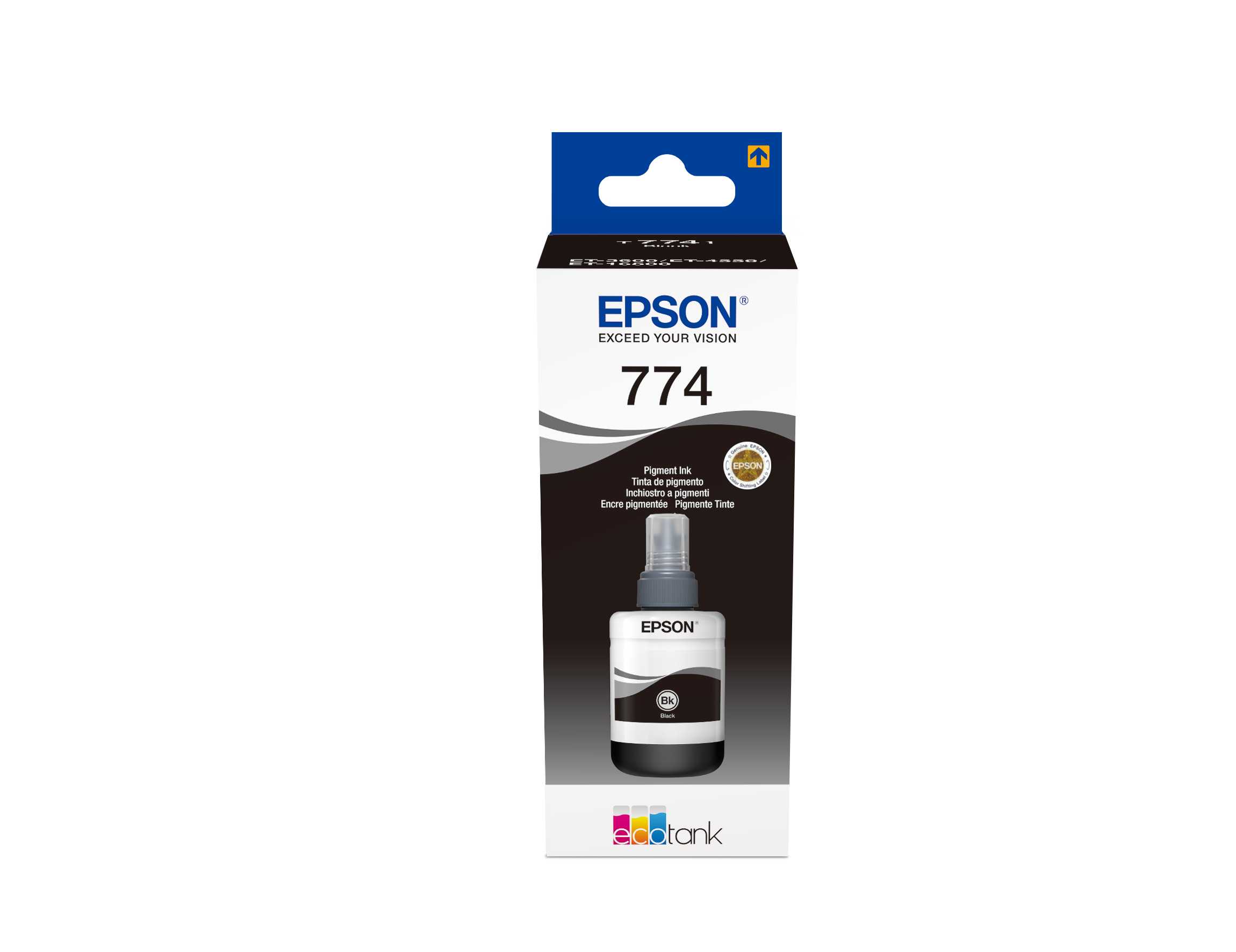 Epson - Its Ink (s7)             T7741 Pigment Blck Ink Bottle       T7741 1x 140ml For Et-4550          C13t774140