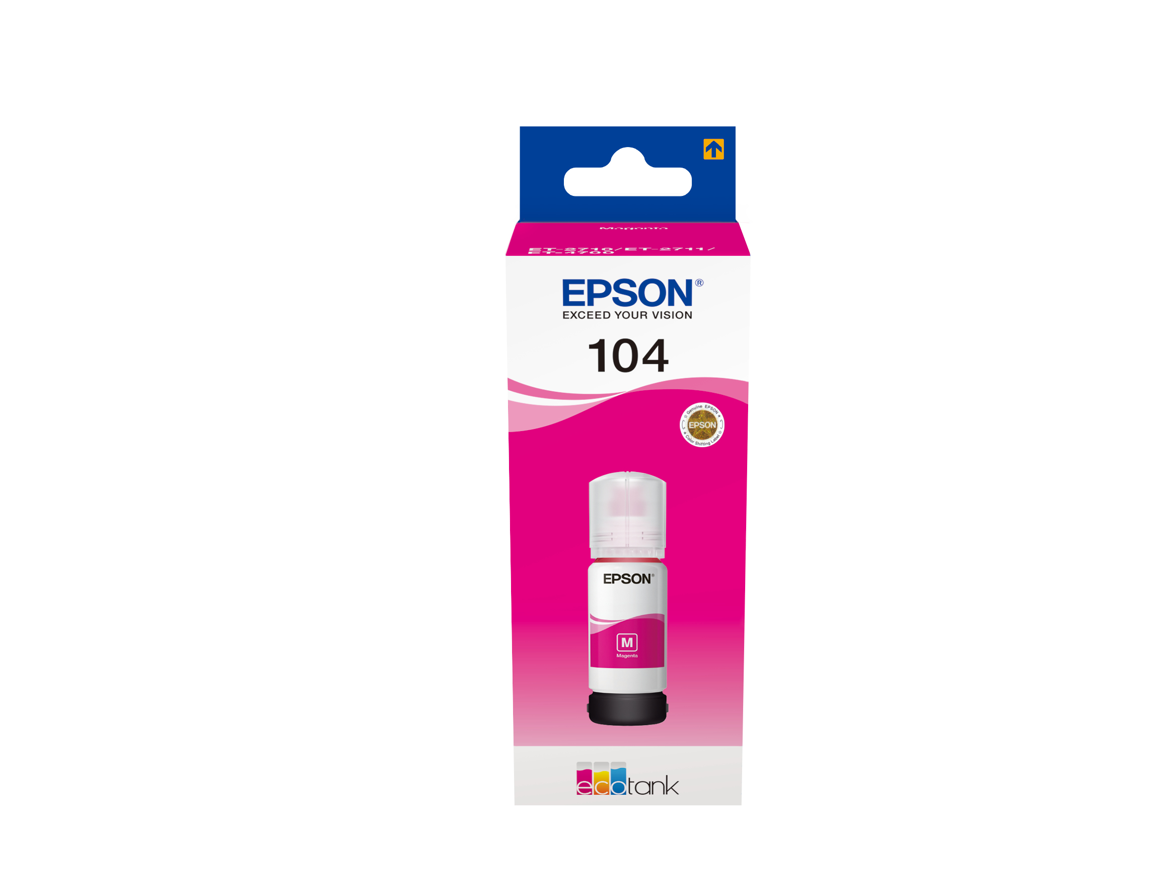 Epson - Prophoto Ink             104 Ecotank Magenta Ink Bottle      1 X 65mlmagenta                     C13t00p340