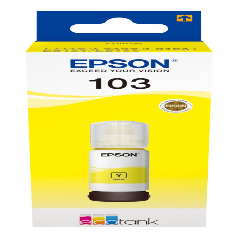 Epson - Prophoto Ink             103 Ecotank Yellow Ink Bottle       (we)                                C13t00s44a10