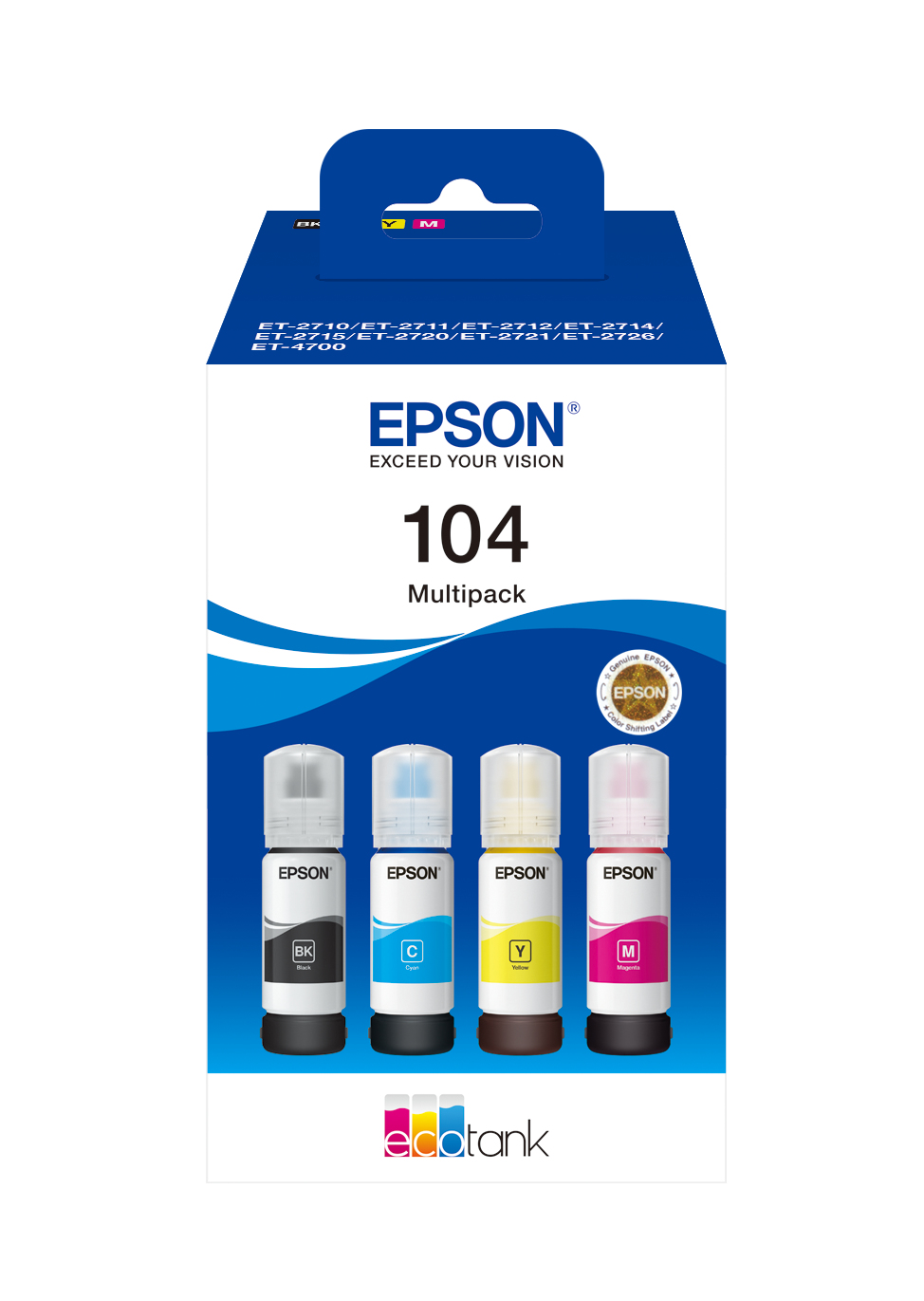 Epson - Prophoto Ink             104 Ecotank 4-colour Multipack                                          C13t00p640