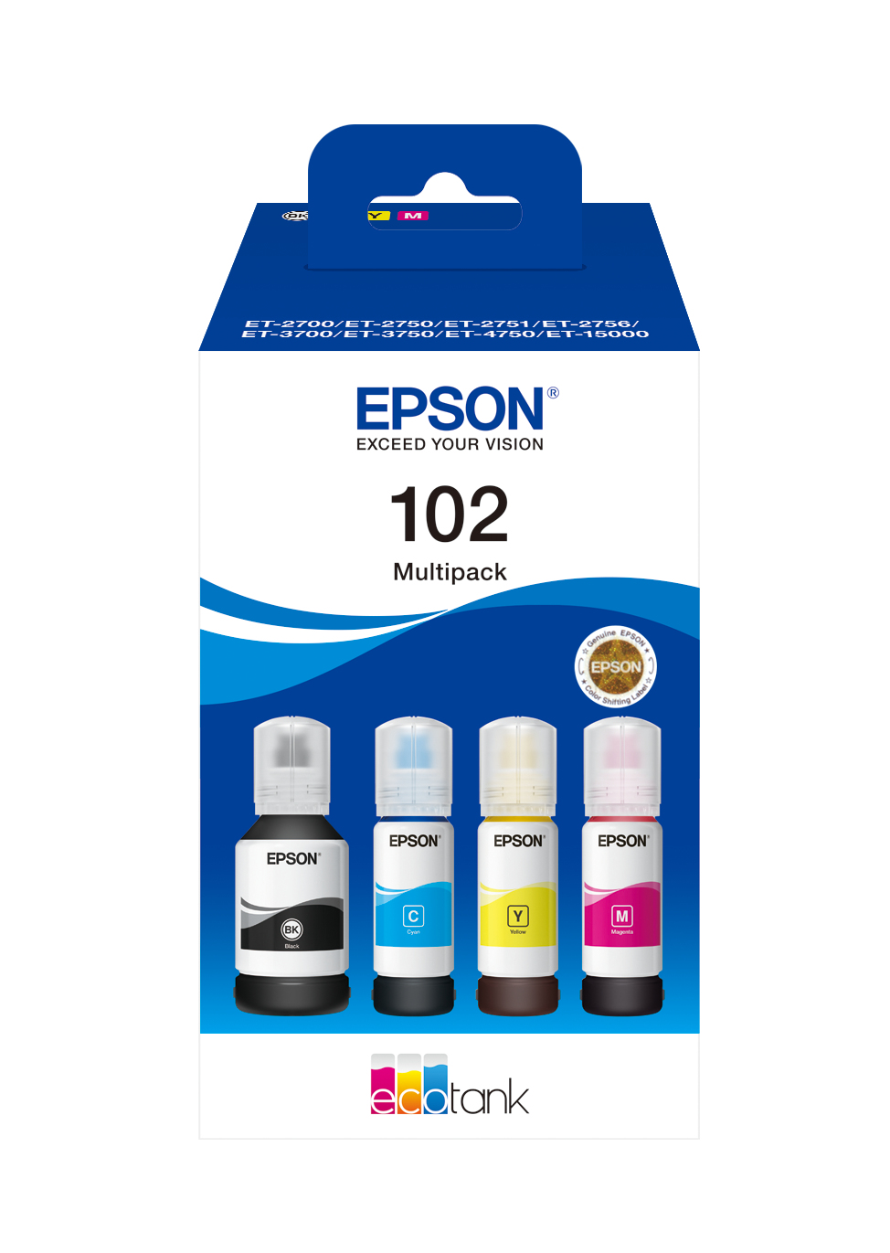 Epson - Its Ink (s7)             102 Ecotank 4-colour Multipack      (we)                                C13t03r640