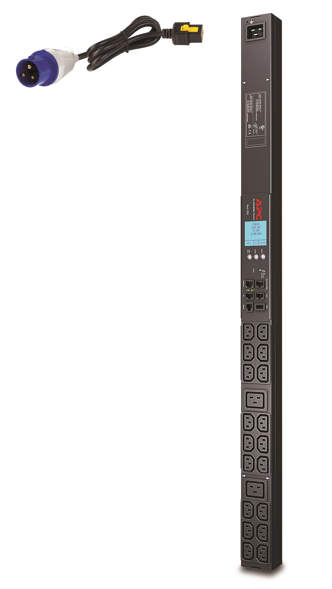 Apc - Racks And Pdus             Rack Pdu 2g Metered Zerou           16a 230v 18xc13 + 2xc19 Iec309      Ap8858eu3
