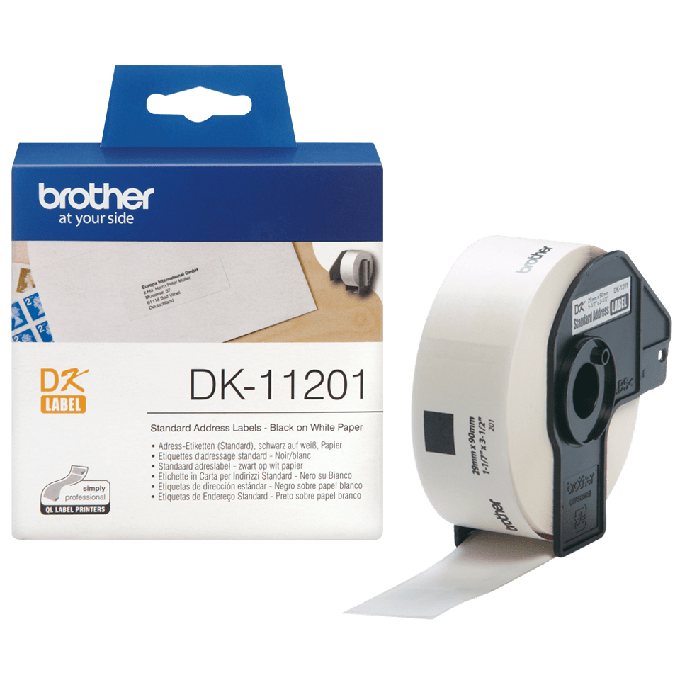 Brother - Consumables Ink Eur    Standard Address Labels             400 Etiquetas 29x90mm               Dk11201