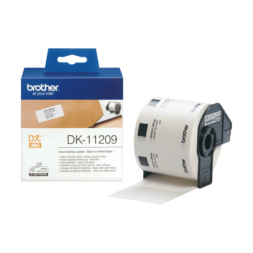 Brother - Consumables Ink Eur    Dk Single Lable Rolls               F/ Ql-500/550 800pcs/rl 29x62m      Dk11209