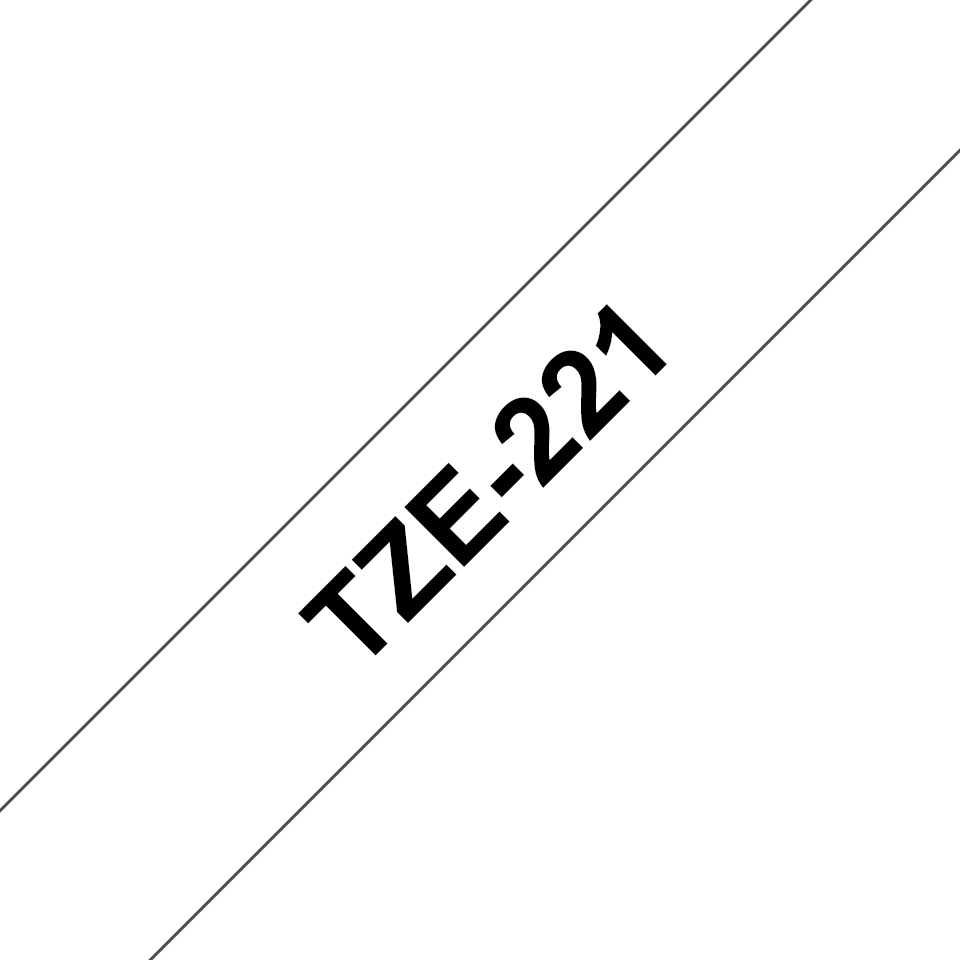 Brother - Consumables Ink Eur    Tze-221 Laminated Tape 9mm 8m       Black On White                      Tze221
