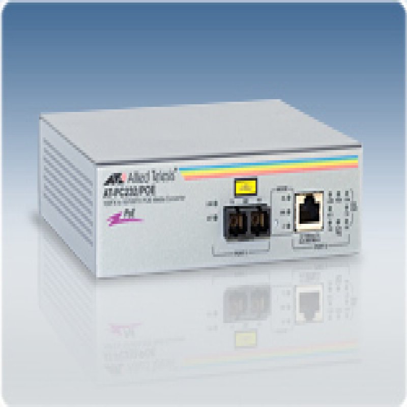At-pc232/poe-30 allied telesis 10/100tx To Fiber (sc) Poe - NA01