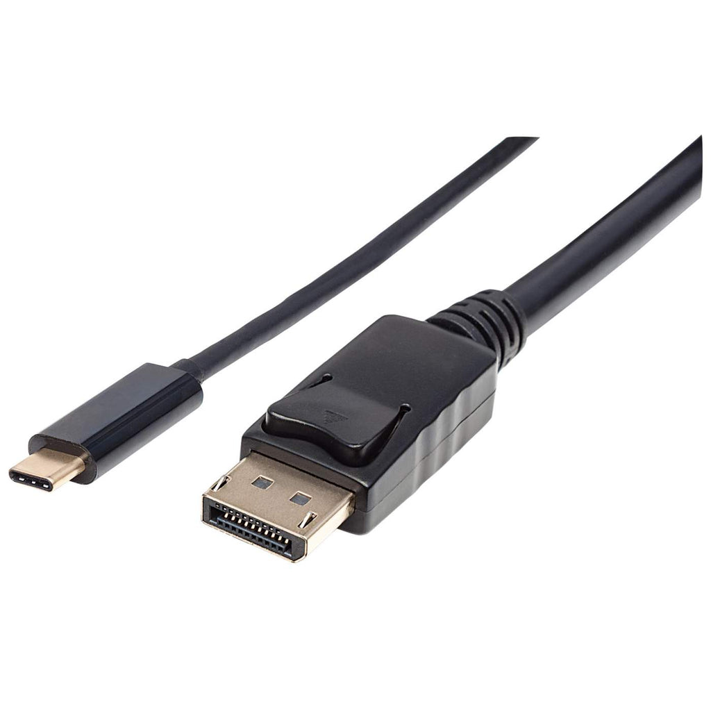 152464 manhattan Usb-c To Displayport Cable, 4k@60hz, 2m, Male To Male, Black, Equivalent To Startech Cdp2dp2mbd, Three Year Warranty, Polybag - NA01