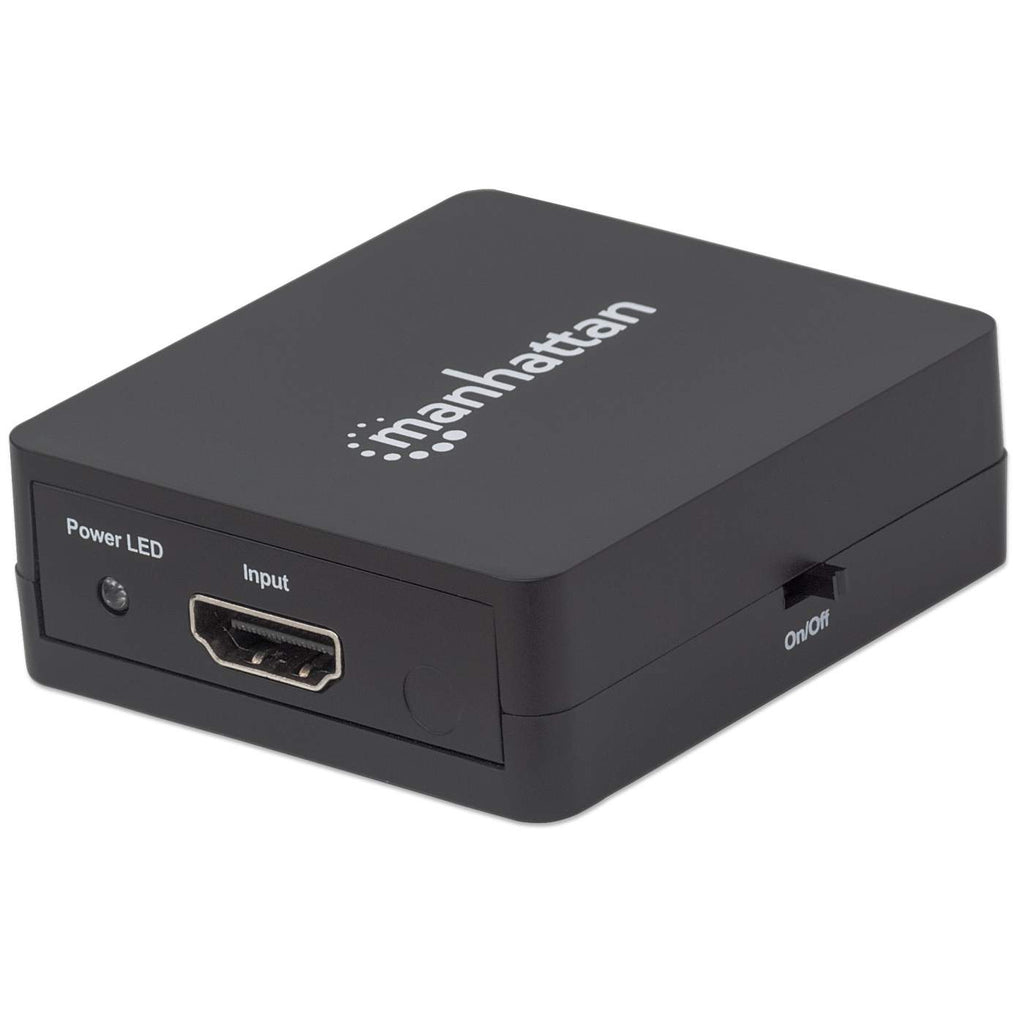 207652 manhattan Hdmi Splitter 2-port , 1080p, Black, Displays Output From X1 Hdmi Source To X2 Hd Displays (same Output To Both Displays), Usb-a Powered (cable Included, 0.7m), Three Year Warranty, Retail Box - NA01