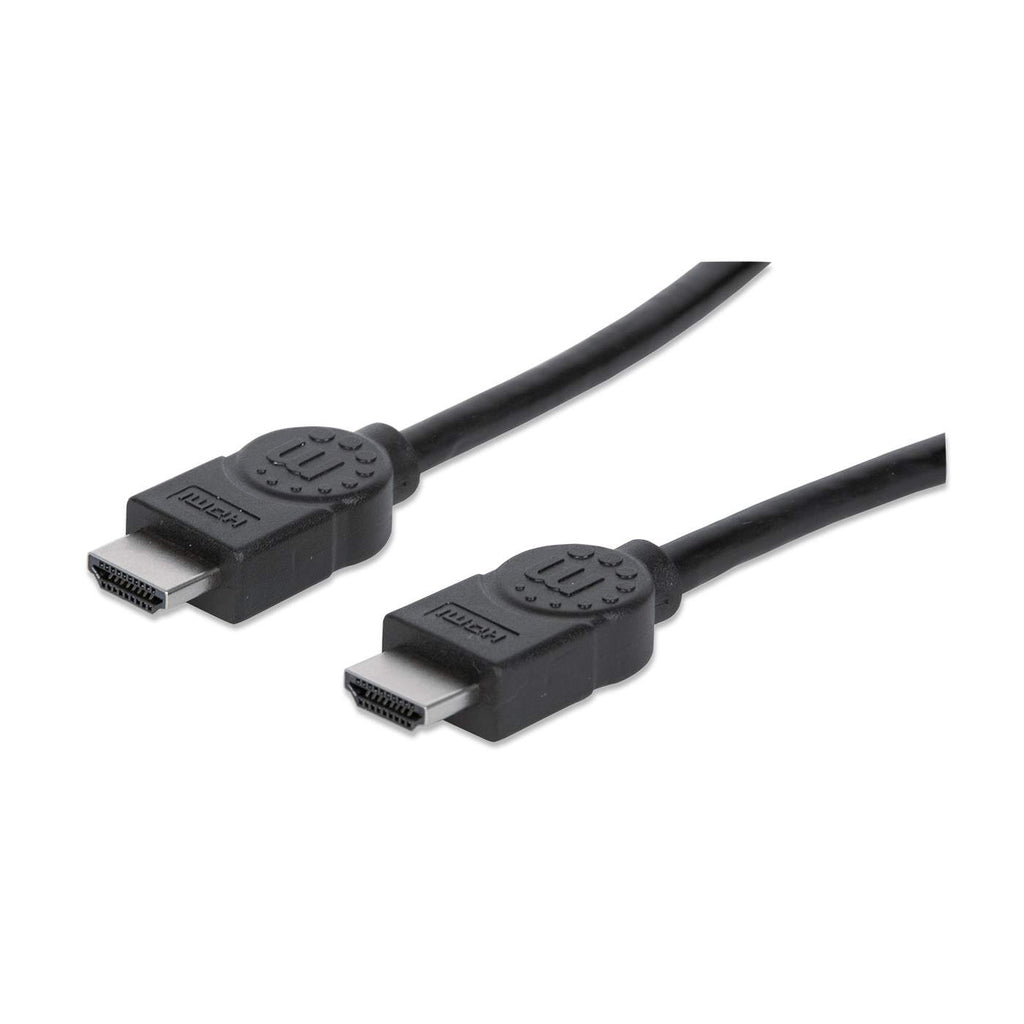 306126 manhattan Hdmi Cable, 4k@30hz (high Speed), 3m, Male To Male, Black, Equivalent To Startech Hdmm3m, Ultra Hd 4k X 2k, Fully Shielded, Gold Plated Contacts, Lifetime Warranty, Polybag - NA01