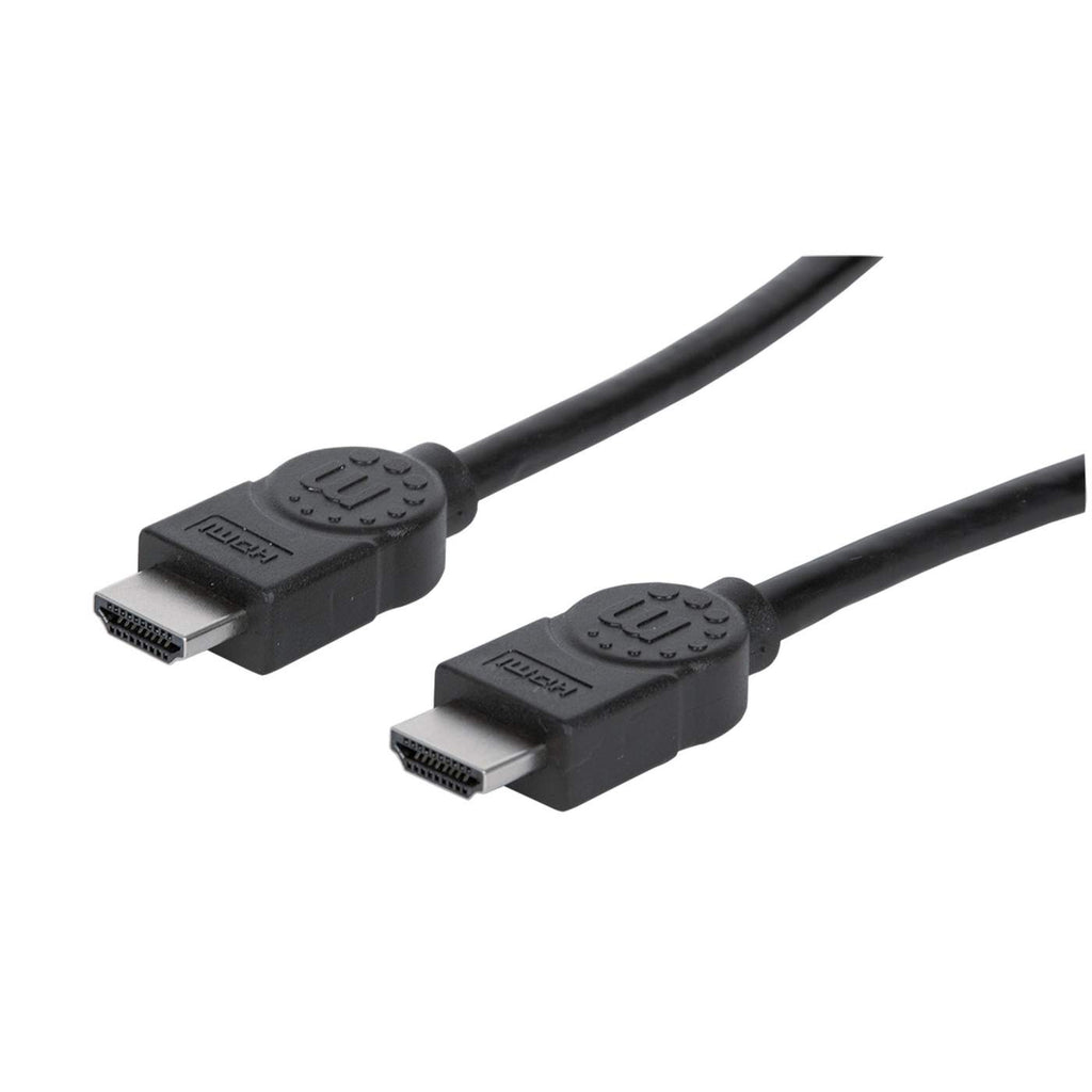 323222 manhattan Hdmi Cable With Ethernet, 4k@30hz (high Speed), 3m, Male To Male, Black, Equivalent To Startech Hdmm3mhs, Ultra Hd 4k X 2k, Fully Shielded, Gold Plated Contacts, Lifetime Warranty, Polybag - NA01