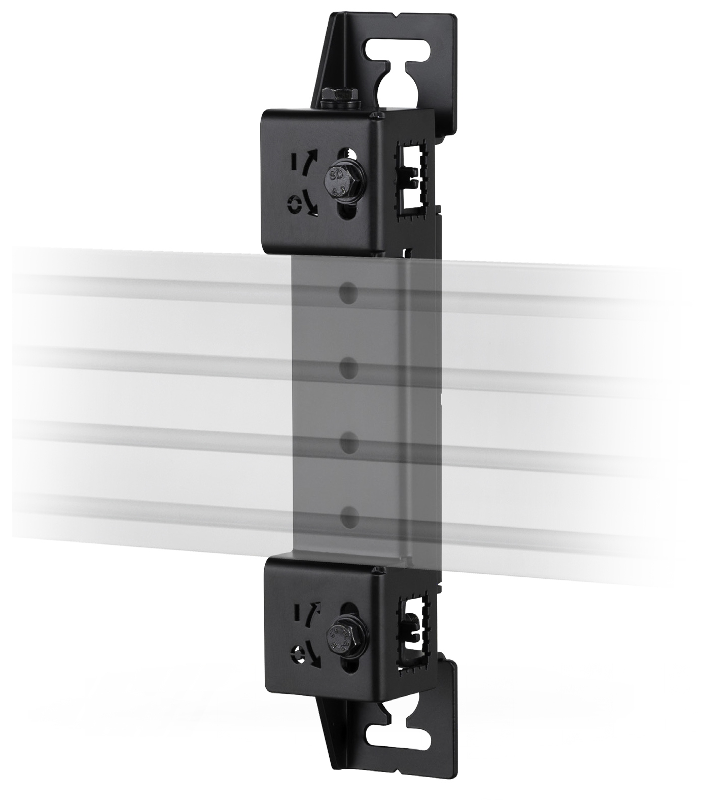 Bt8390-wfk6/b b-tech Bt8390-wfk6/b Adjustable Height And Depth Rail Mounting Bracket - NA01