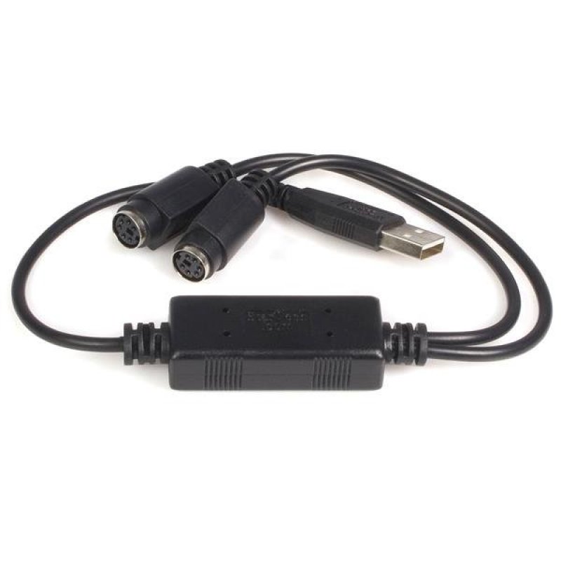 StarTech.com USB To PS/2 Adapter For Keyboard And Mouse - Keyboard / Mouse Adapter - USB - USBPS2PC - Keyboard / Mouse Adapter - USB - For P/N: PS2UTPEXT, SV221MICRO, SV211KA USBPS2PC - C2000
