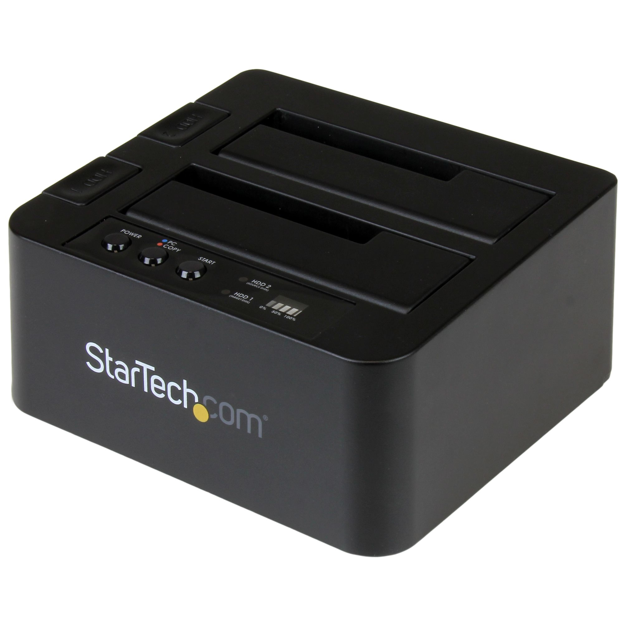 StarTech.com Standalone Hard Drive Duplicator, Dual Bay HDDSSD ClonerCopier, USB 3.1 (10 Gbps) To SATA III (6Gbps) HDDSSD Docking Station, Hard Disk Duplicator Dock - Hard Drive Cloner - Hard - C2000