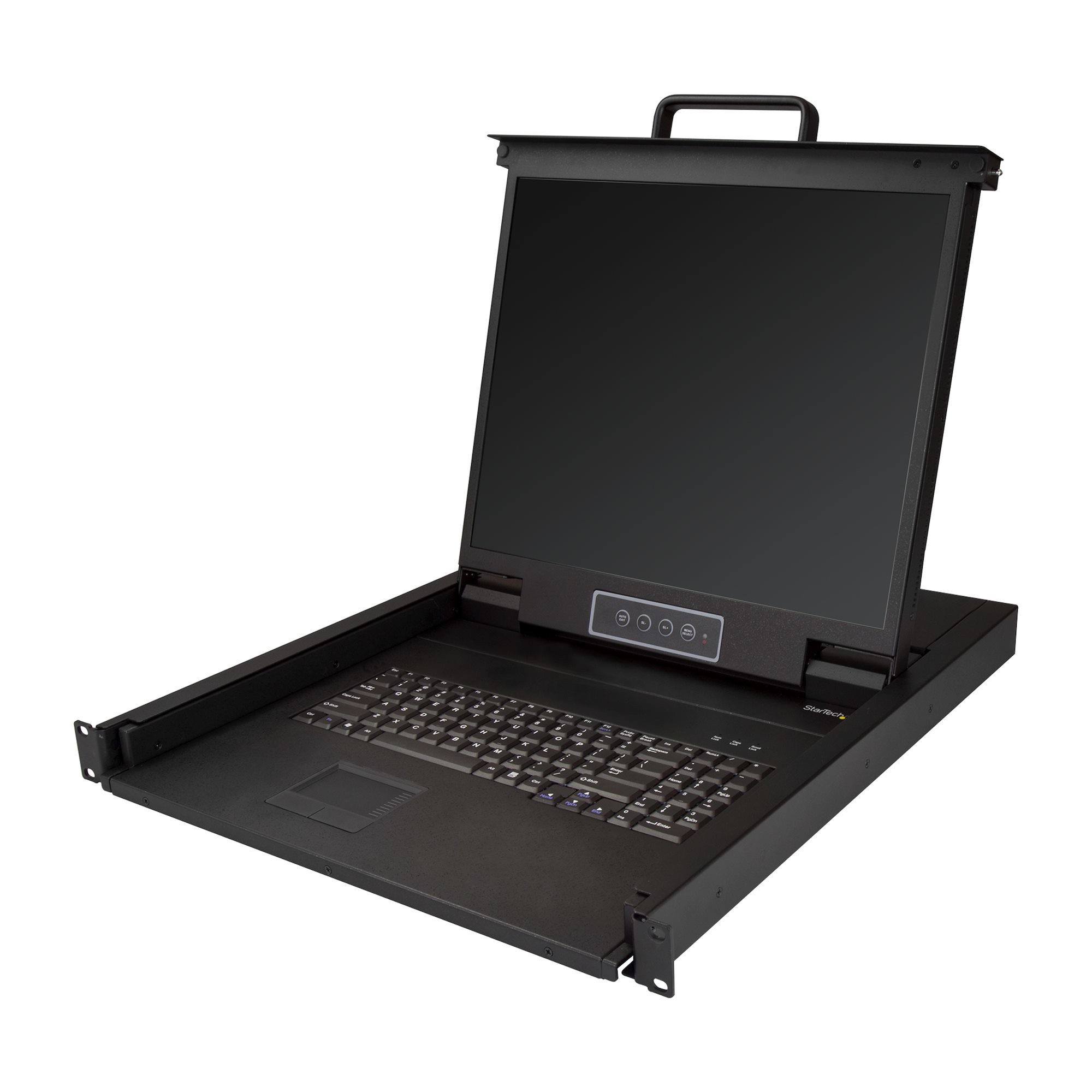StarTech.com Rackmount KVM Console, Single Port VGA KVM With 19" LCD Monitor For Server Rack, Fully Featured Universal 1U LCD KVM Drawer With Cables & Hardware, USB Support, 50,000 MTBF - LCD - C2000