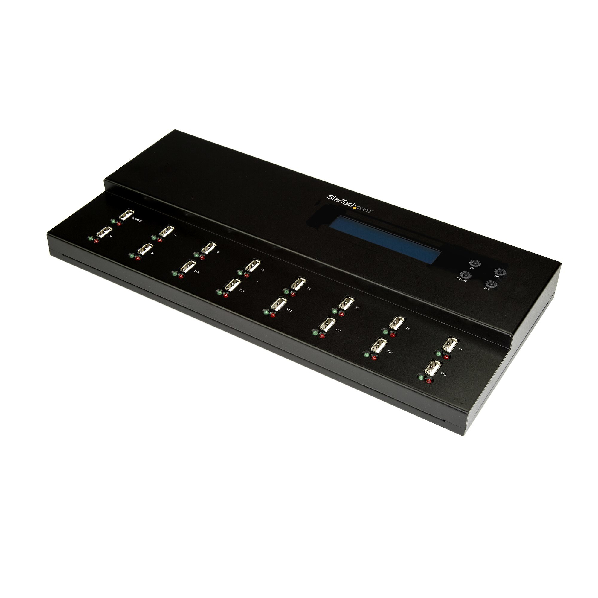 StarTech.com Standalone USB Duplicator - USB Duplicator And Eraser - USB 3.0, 2.0, 1.1 - 1:15 USB Flashdrive - USB Thumb Drive (USBDUPE115) - USB Drive Duplicator - 15 Bays - TAA Compliant US - C2000