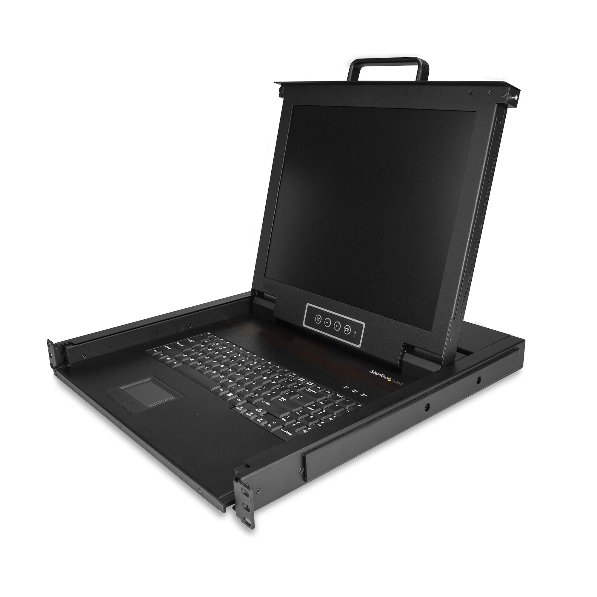 StarTech.com Rackmount KVM Console, Single Port VGA KVM With 17" LCD Monitor For Server Rack, Fully Featured Universal 1U LCD KVM Drawer With Cables & Hardware, USB Support, 50,000 MTBF - LCD - C2000