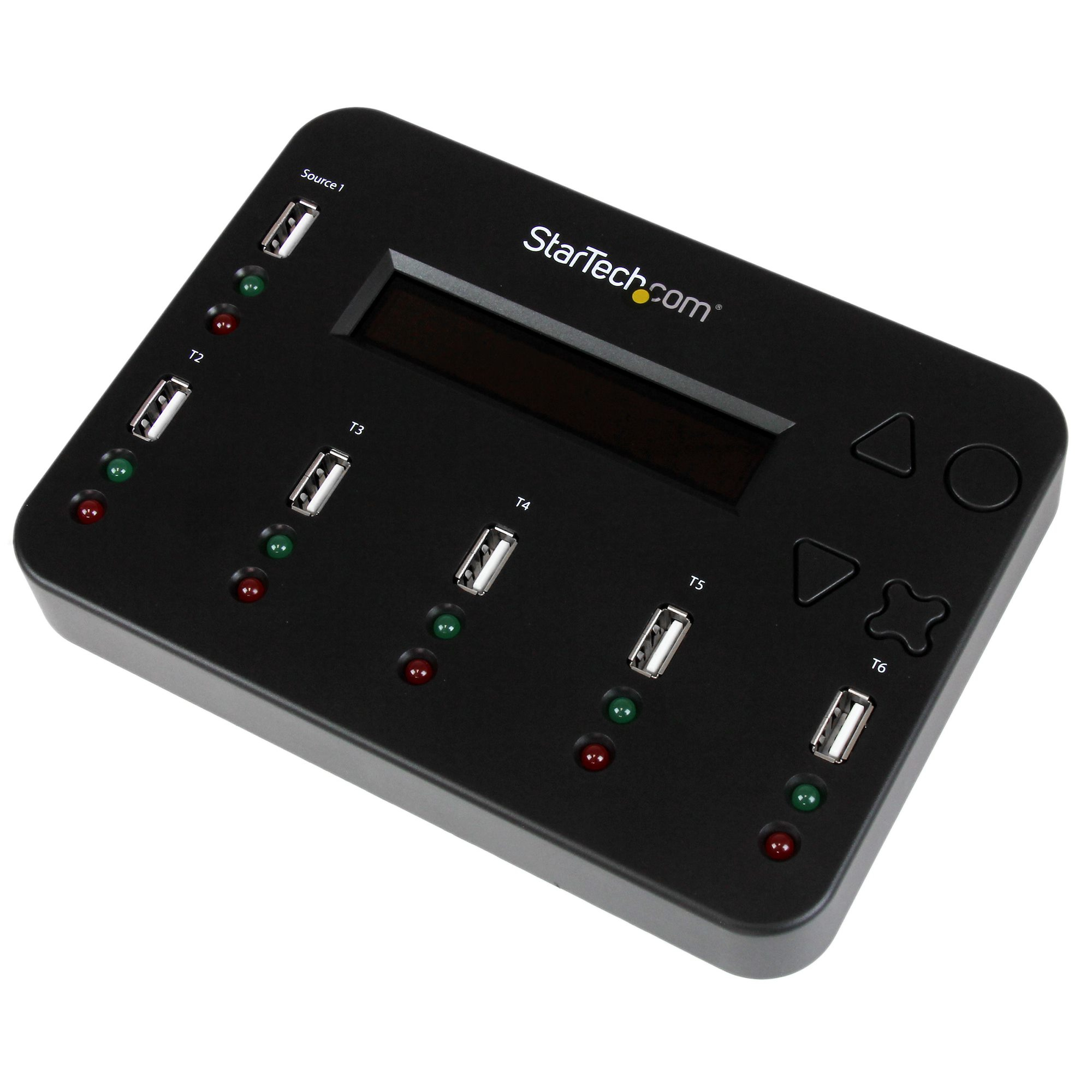 StarTech.com Standalone 1:5 USB Flash Drive Duplicator And Eraser - Flash Drive (USB 3.0/2.0/1.1) Copier - 2 Duplication Modes (USBDUP15) - USB Drive Duplicator - 5 Bays USBDUP15 - C2000