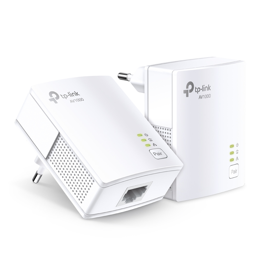 TP-Link TL-PA7017 KIT - V4 - Starter Kit - Powerline Adapter Kit 1GbE, HomePlug AV (HPAV), HomePlug AV (HPAV) 2.0, IEEE 1901 - Wall-pluggable (pack Of 2) TL-PA7017 KIT - C2000