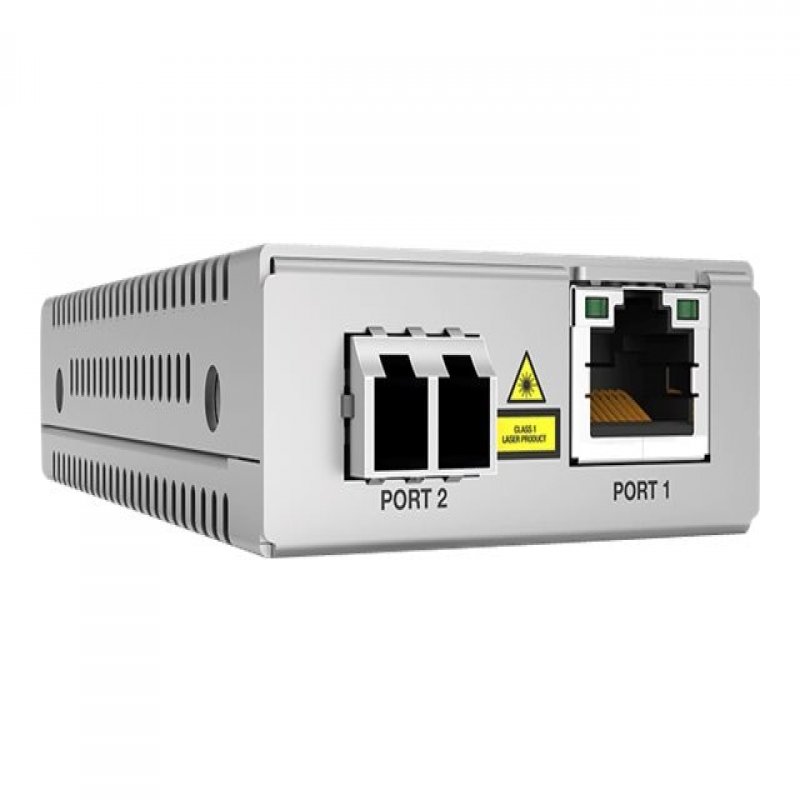 Allied Telesis AT MMC2000LX/LC - Fibre Media Converter - 1GbE - 10Base-T, 1000Base-LX, 100Base-TX, 1000Base-T, 1000Base-LC - RJ-45 / LC/LX Single-mode - Up To 20 Km - 1310 Nm - TAA Compliant  - C2000