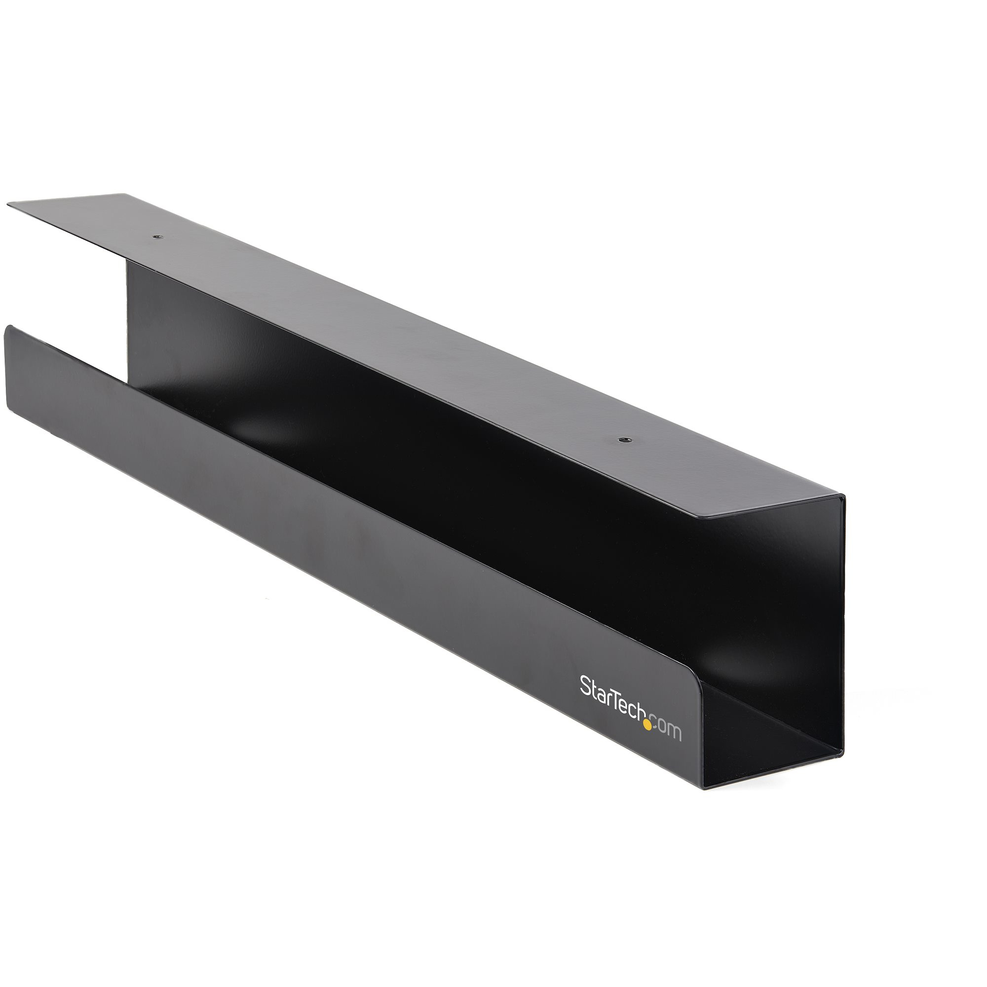 StarTech.com Under Desk Cable Management Tray, Cable Tray Organizer For Office/Standing Desk, Desk Or Table Mount Cords/Wire/Power Strip Holder, Computer Cable Manager, 23-1/2"L X 4-1/2"D - D - C2000