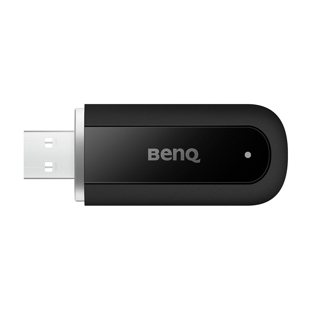 BenQ WD02AT - Network Adapter - USB 2.0 - 802.11ax, Bluetooth 5.2 - Black 5A.F8Y28.DE1 - C2000