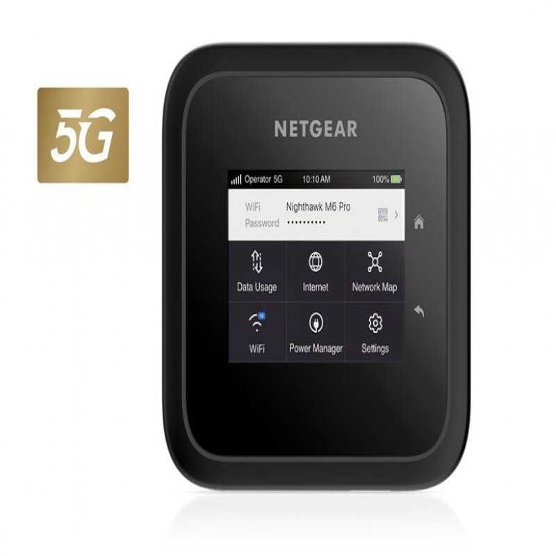 NETGEAR Nighthawk M6 Pro - Mobile Hotspot - 5G - 4 Gbps - Wi-Fi 5, Wi-Fi 6E MR6450-100EUS - C2000