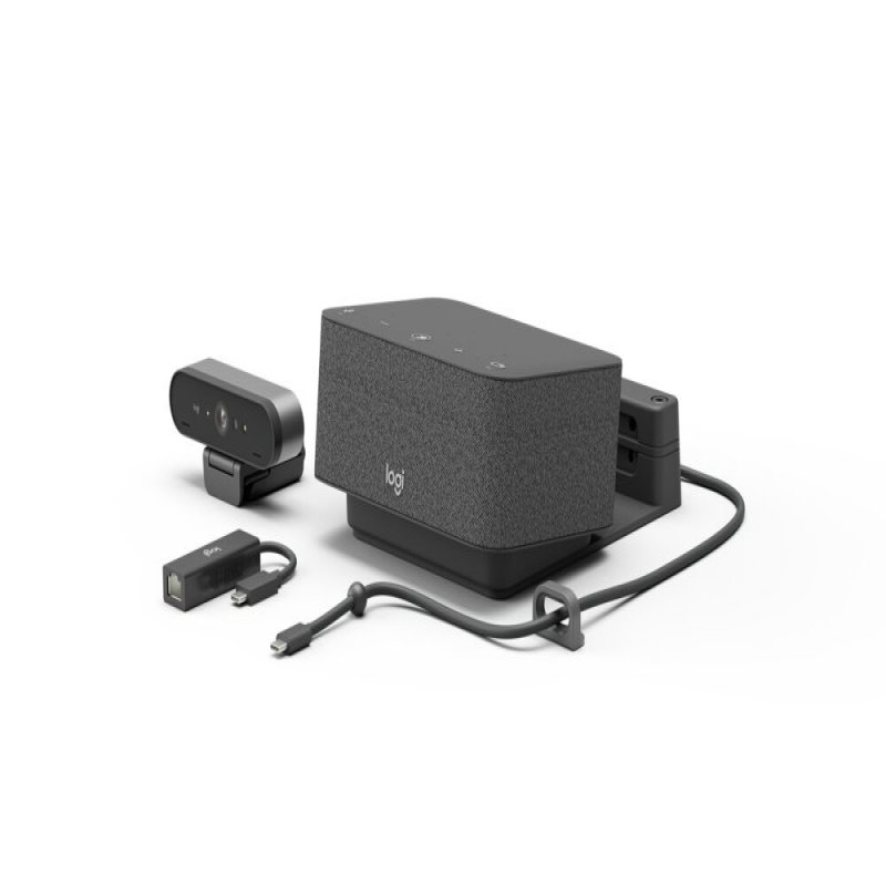 Logitech Logi Dock Focus Room Kit - Video Conferencing Kit (Logitech BRIO Ultra HD Pro Webcam, Logitech Logi Dock) - Certified For Microsoft Teams 991-000457 - C2000