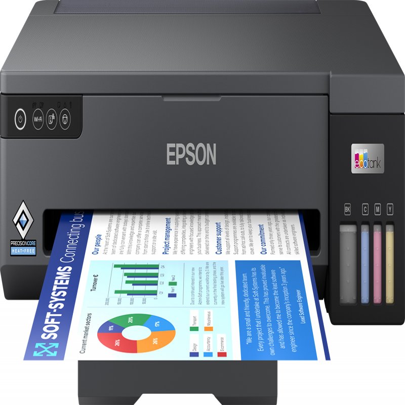 Epson EcoTank ET-14100 - Printer - Colour - Ink-jet - ITS - A3 - 4800 X 1200 Dpi - Up To 15 Ppm (mono) / Up To 8 Ppm (colour) - Capacity: 100 Sheets - USB, Wi-Fi - Black C11CK39401BY - C2000