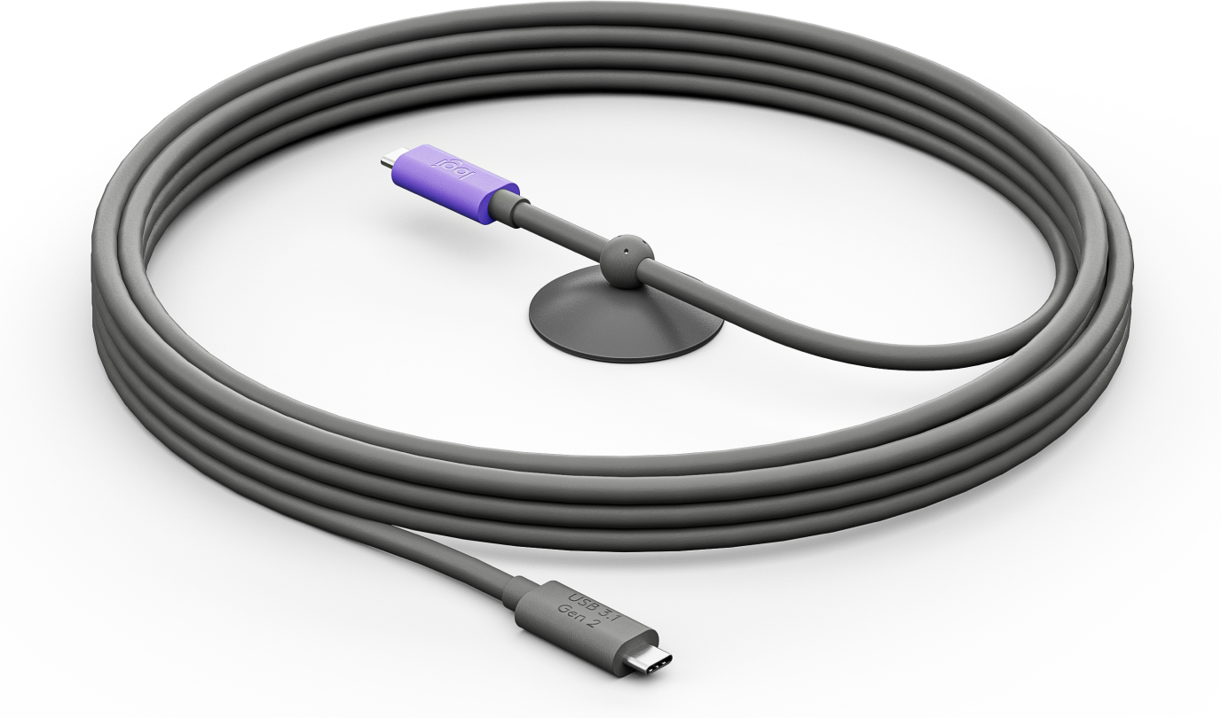 Logitech - USB Cable - 24 Pin USB-C (M) To 24 Pin USB-C (M) - USB 3.1 Gen 2 - 5 M 952-000195 - C2000