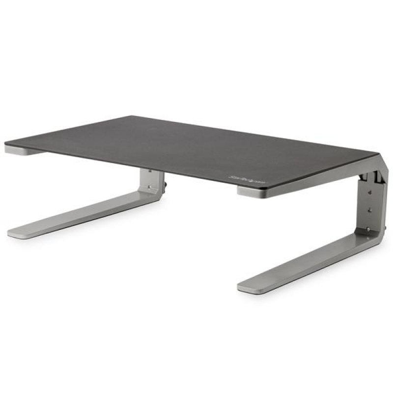 StarTech.com Monitor Riser Stand - For Up To 32" Monitor - Height Adjustable - Computer Monitor Riser - Steel And Aluminum (MONSTND) - Stand - For Monitor - Aluminium, Steel - Screen Size: 32 - C2000