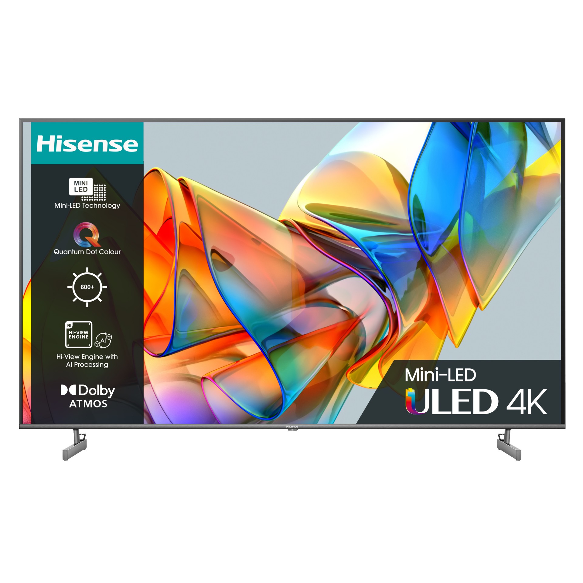 hisense 55 Smart 4K Ultra HD HDR ULED TV 2024 55U6KQTUK - MW01