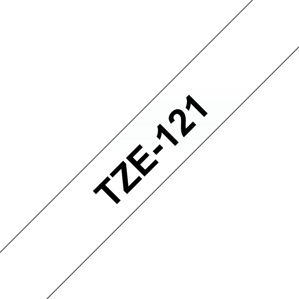 Brother - Consumables Ink Eur    Tze-121 Laminated Tape 9mm 8m       Black On Clear                      Tze121