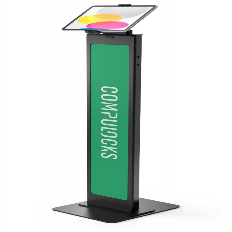 Compulocks Universal Tablet Cling Brandable Floor Stand - Stand - For Tablet - Lockable - Steel - Black - Screen Size: Up To 13" - Mounting Interface: 100 X 100 Mm - Floor-standing 140BUCLGVW - C2000