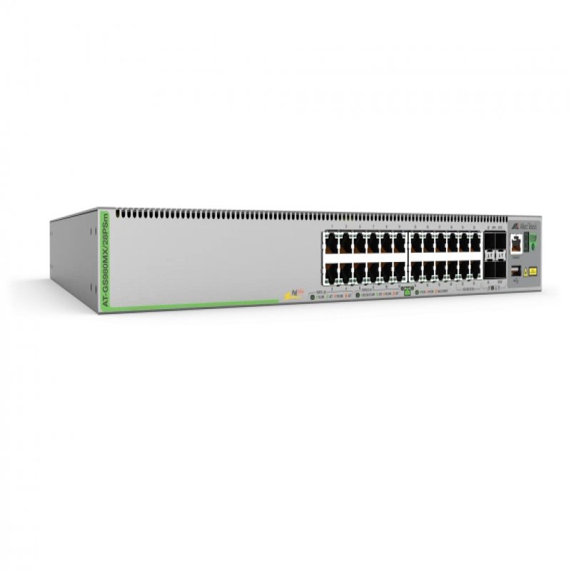 Allied Telesis At-Gs980Mx/28Psm-50 Network  Switch Managed L3 Gigabit  AT-GS980MX/28PSM50 - eet01