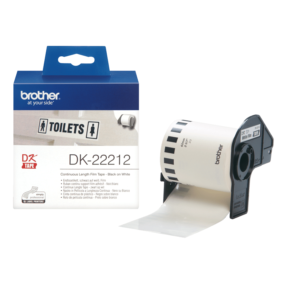Brother - Consumables Ink Eur    Cinta Continua Blanca Ancho         62mm Longitud 15.24m                Dk22212