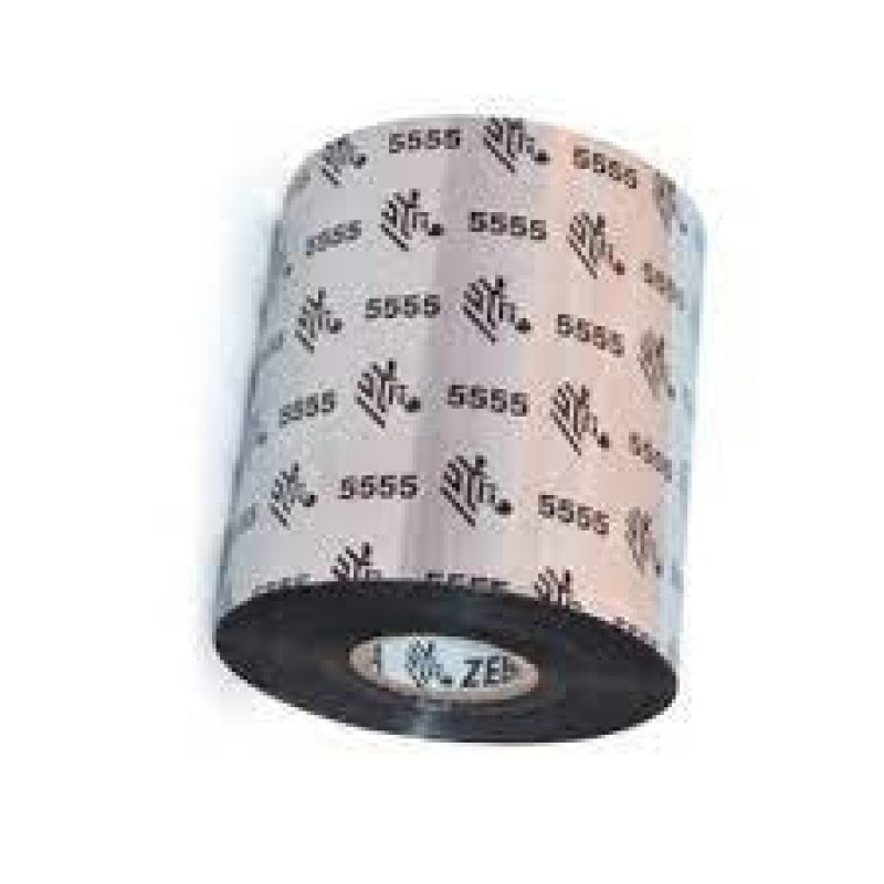 Zebra - Ait_bcsp_s1_1            Ribbon 5555 Wax/resin 110mm         30 Meters Cassette Box Of 10        05555bk110d