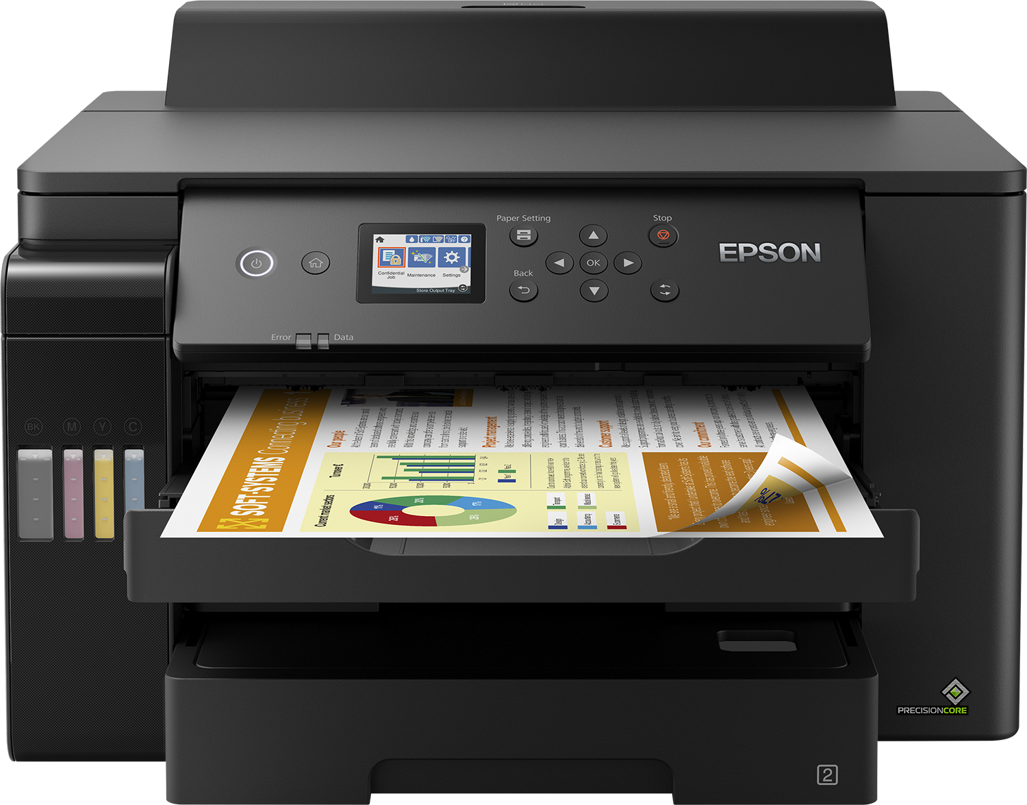 Epson EcoTank ET-16150 ET 16150  ET16150 - Printer - Colour - Duplex - Ink-jet - A3 - 4800 X 1200 Dpi - Up To 25 Ppm (mono) / Up To 25 Ppm (colour) - Capacity: 550 Sheets - USB 2.0, Gigabit L - C2000