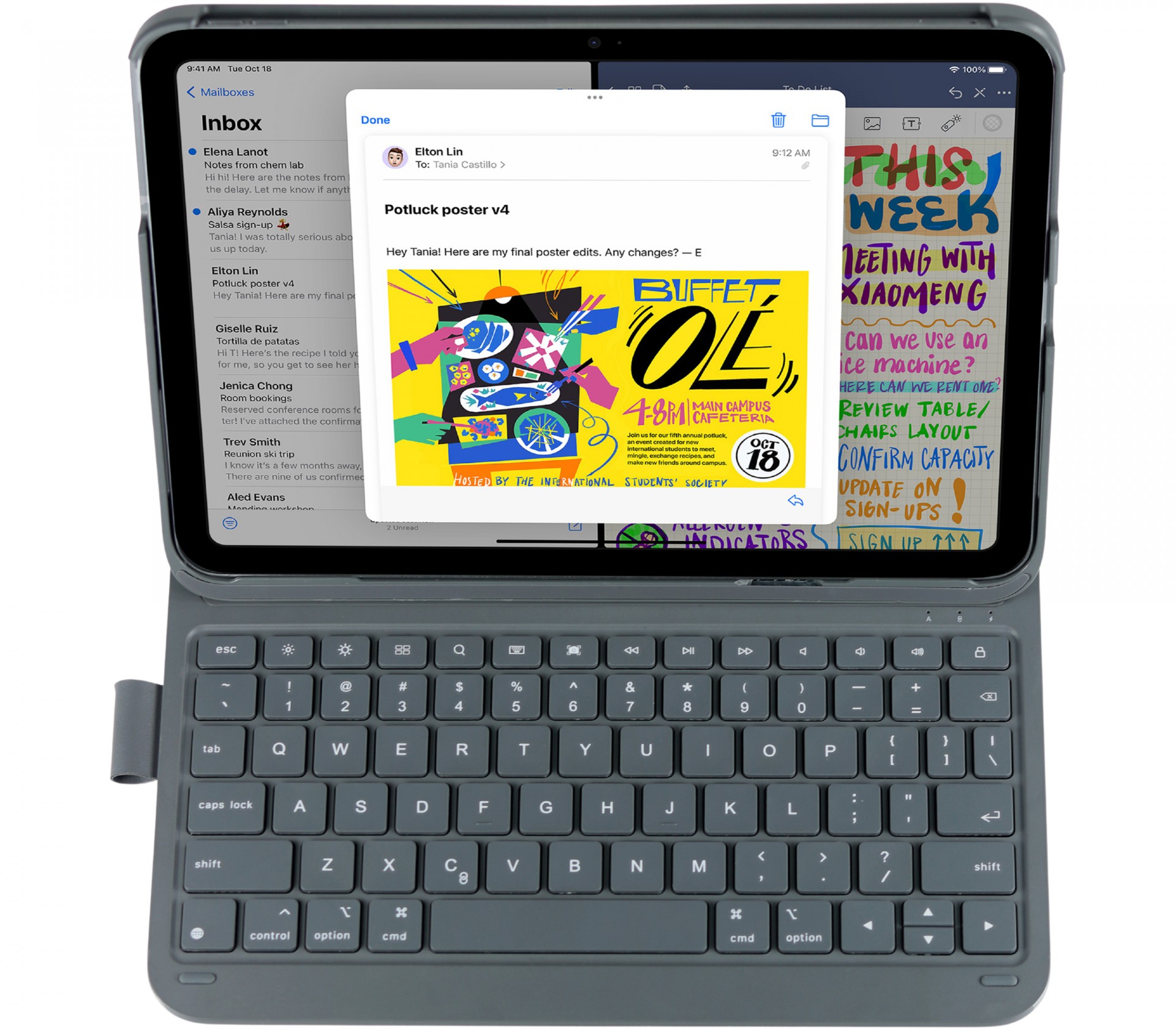 Deqster - Keyboard Covers        Slim Pro Keyboard 10.9in (10        Gen.)/ipad Air/ipad Pro 11in Uk-    90-2000057