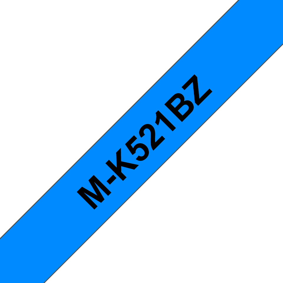 Brother - Consumables Ink Eur    Mk-521bz Plastic Labelling Tape     9mm 8m Black On Blue Non-lamin      Mk521bz