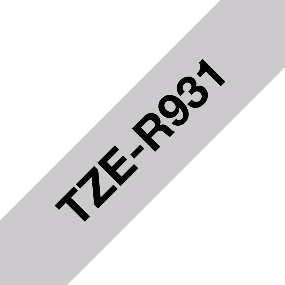 Brother - Consumables Ink Eur    12mm Black / Silver Ribbon Tape                                         Tzer931